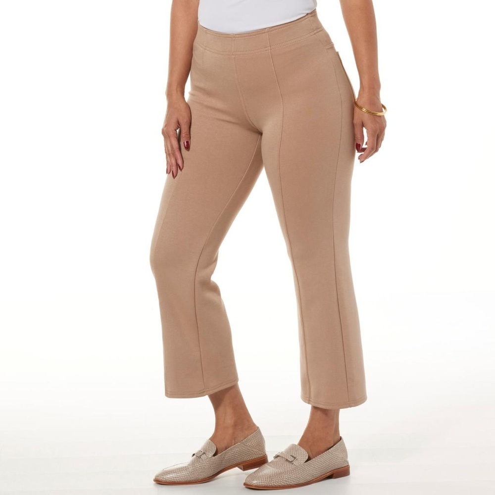 HUE Pontease Crop Pant leggings Natural Size XL